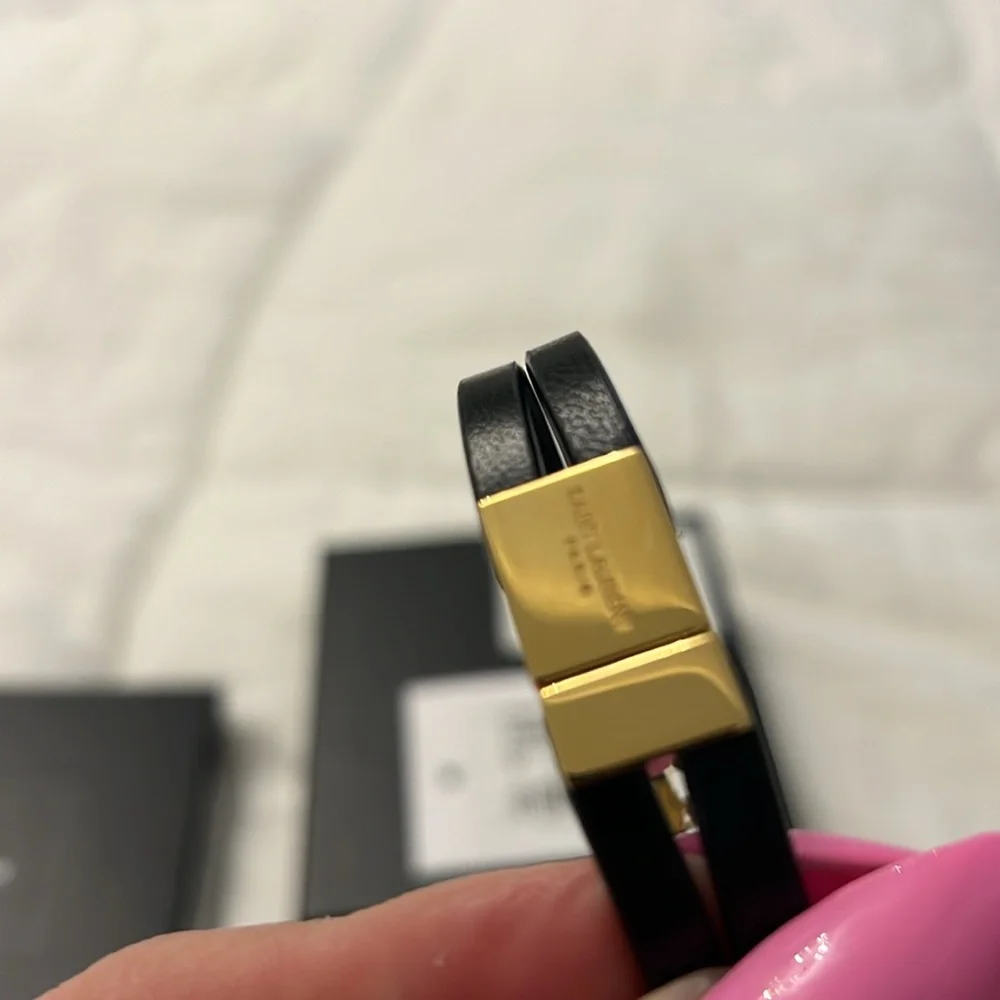 YSL LEATHER BAND BRACELET 100% authentic - Picture 10 of 13